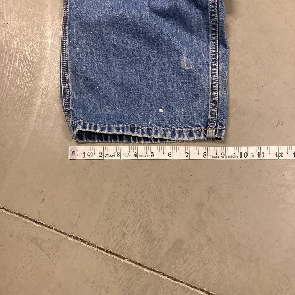 vintage faded open trails carpenter cargo jeans 34x32